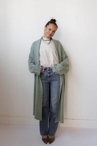 stacey long cardigan