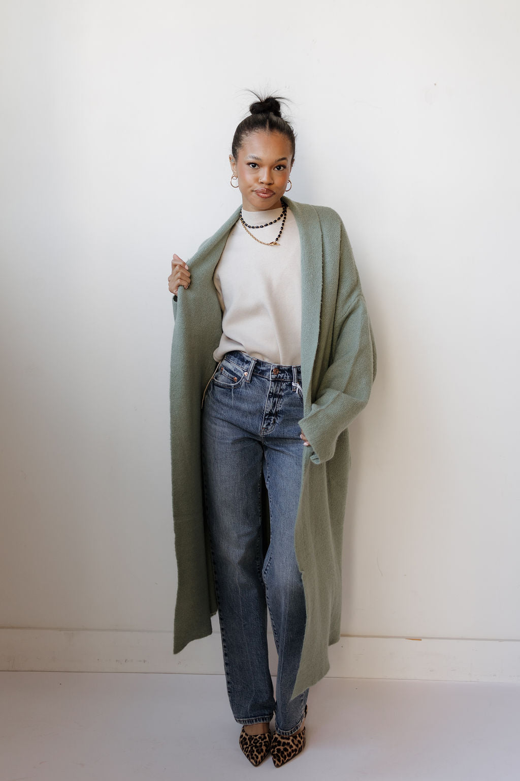 stacey long cardigan