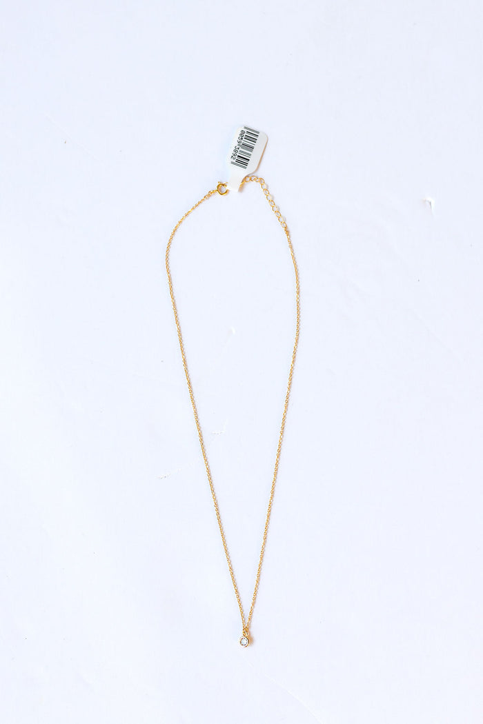 mode, petite cz necklace