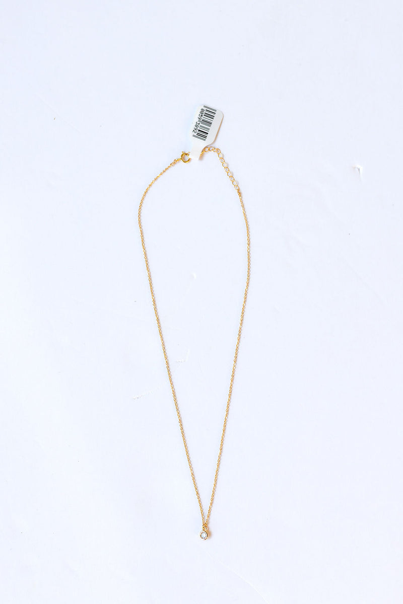 mode, petite cz necklace
