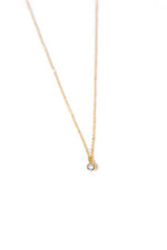 mode, petite cz necklace