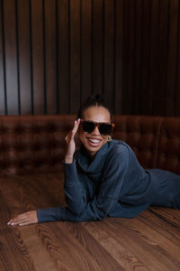 tacie cowl neck sweater