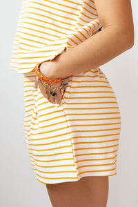 pete striped knit shorts