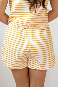 pete striped knit shorts