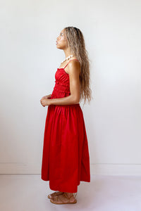 rubi ruched maxi dress