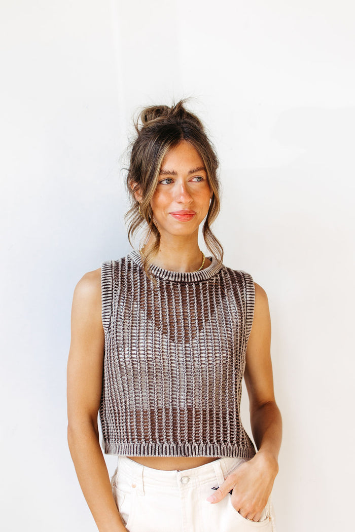shayna knitted tank