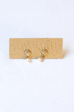 mode, shell earrings