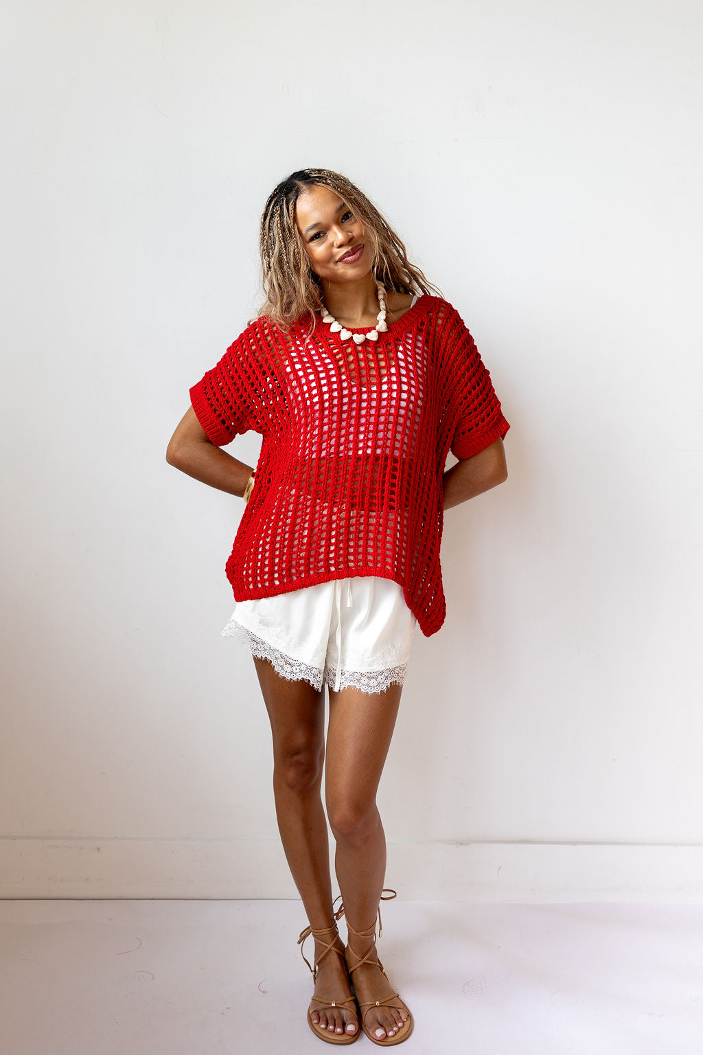 kyla knitted tank top