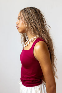 lyra square neck tank top