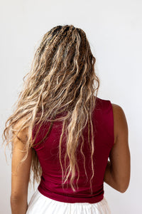 lyra square neck tank top