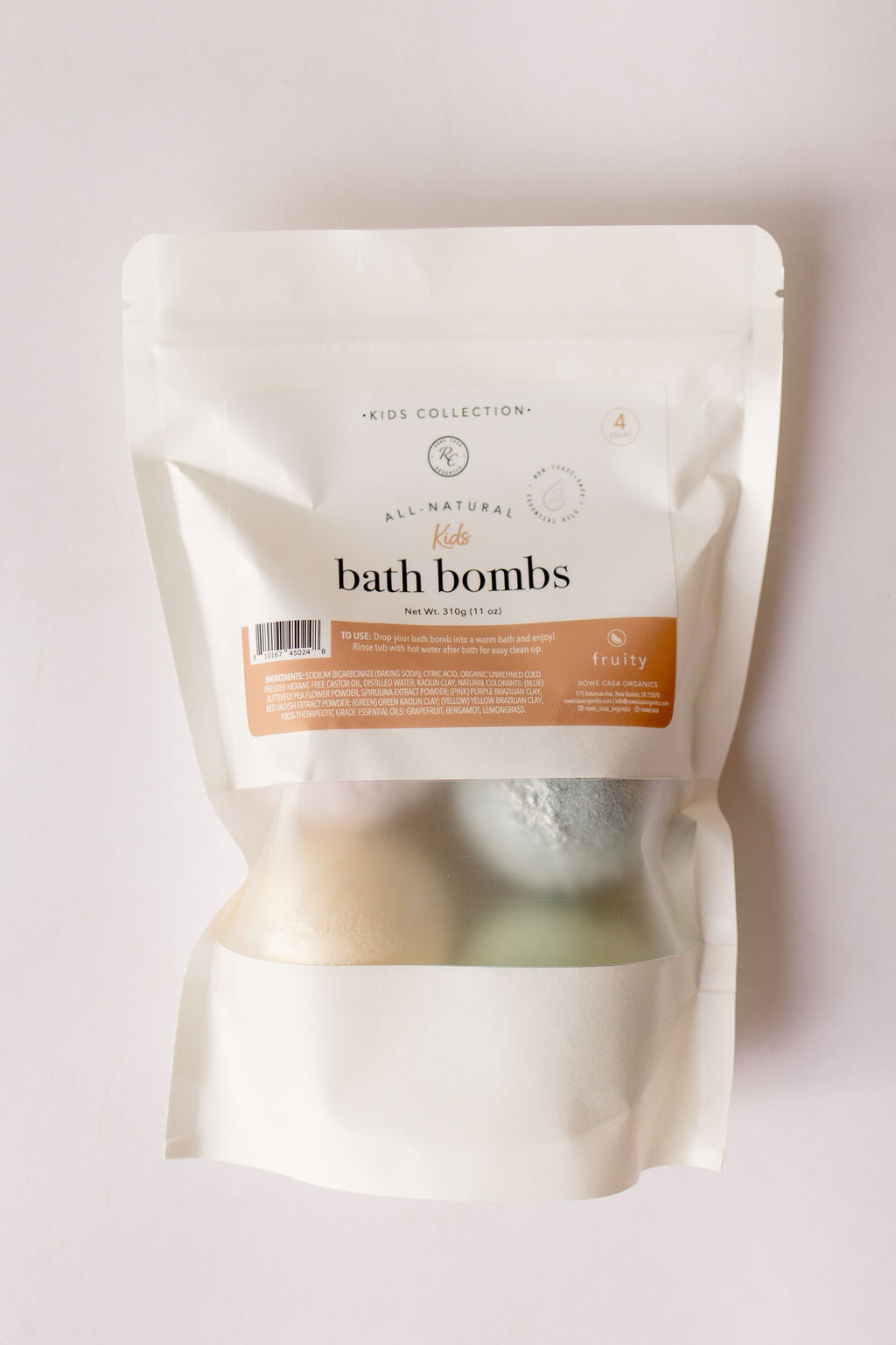 kids bath bombs - set of 4