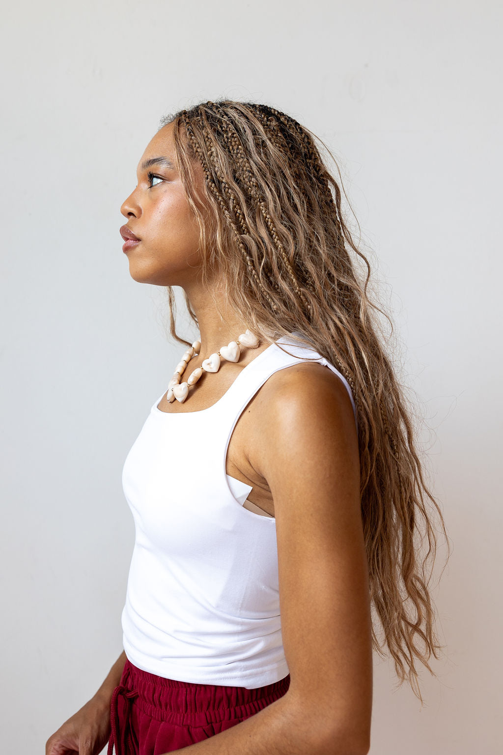 lyra square neck tank top