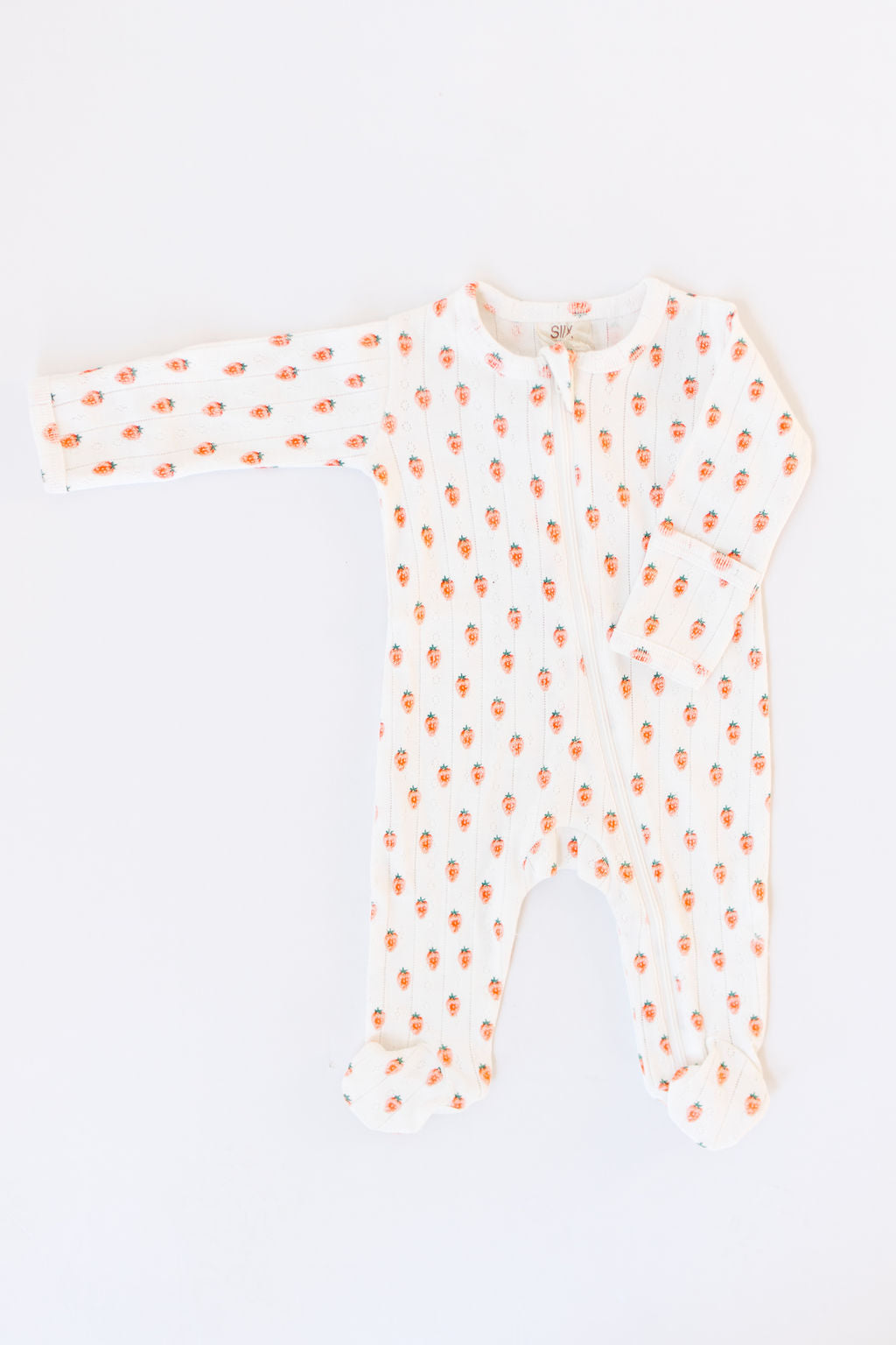 organic pointelle 2-way footie