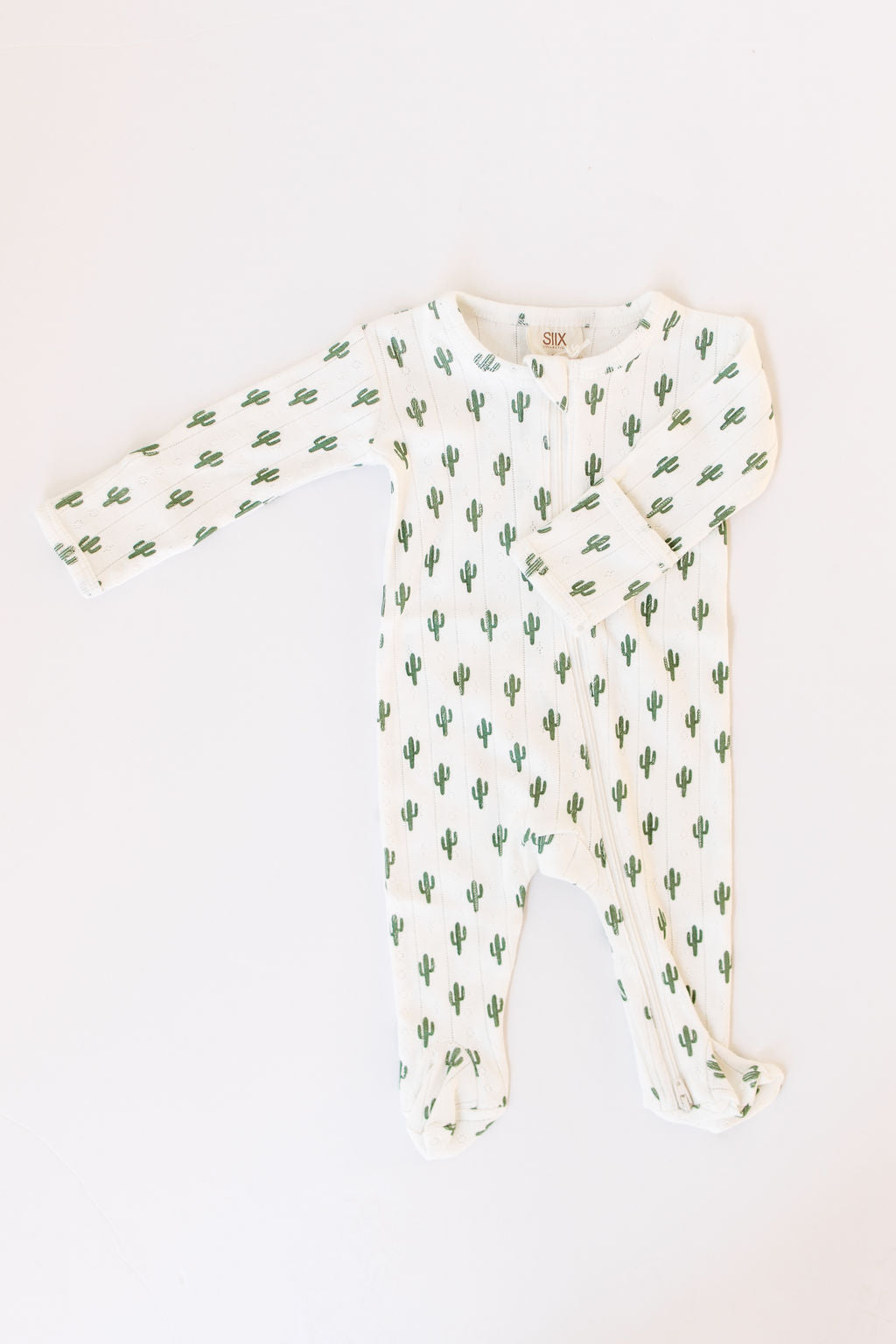 organic pointelle 2-way footie