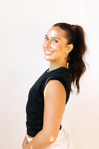 molly rouched side tank top