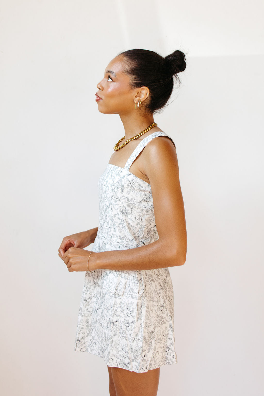 lucille floral romper