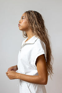 briar collared zip-up vest