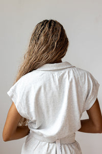 briar collared zip-up vest