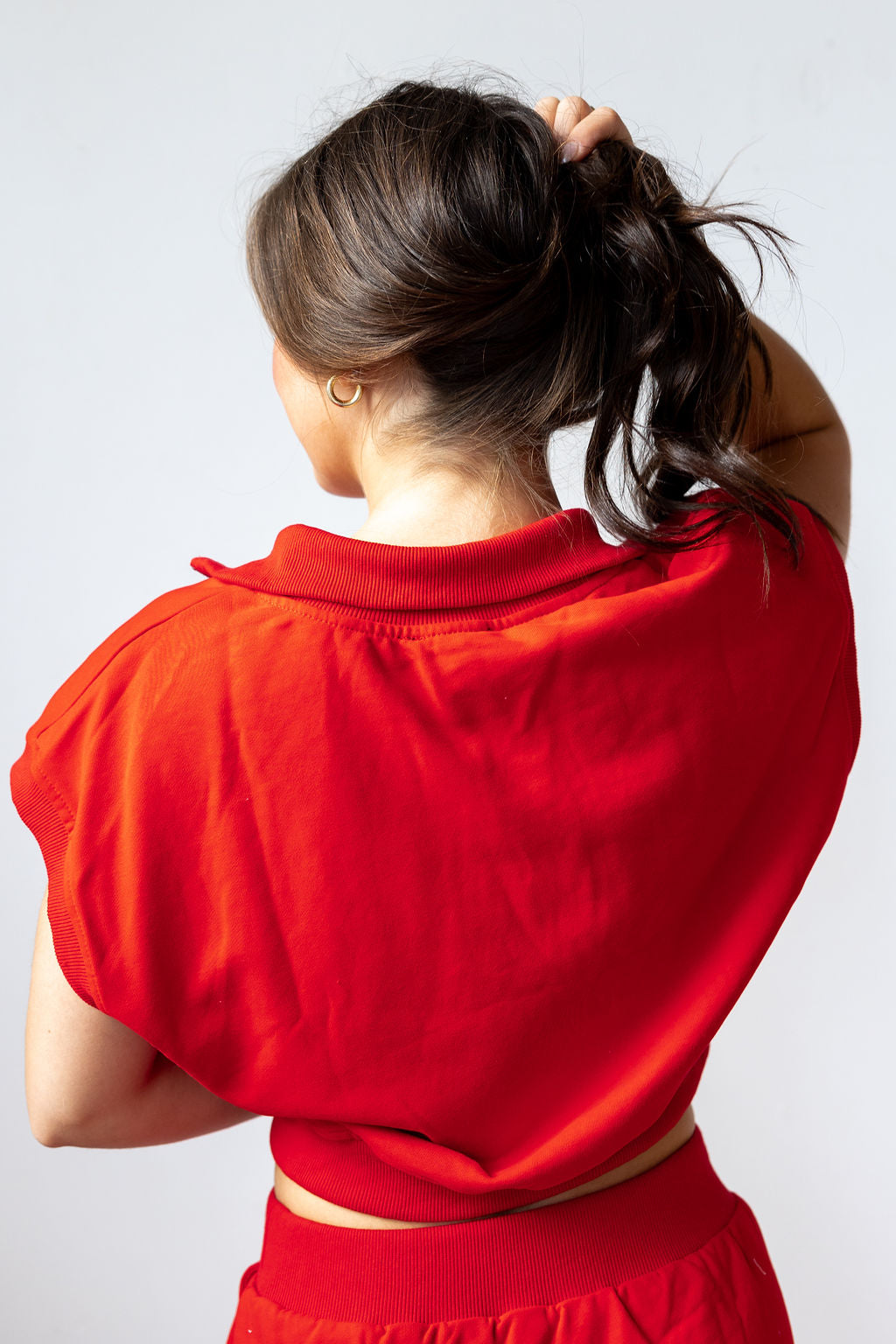 briar collared zip-up vest