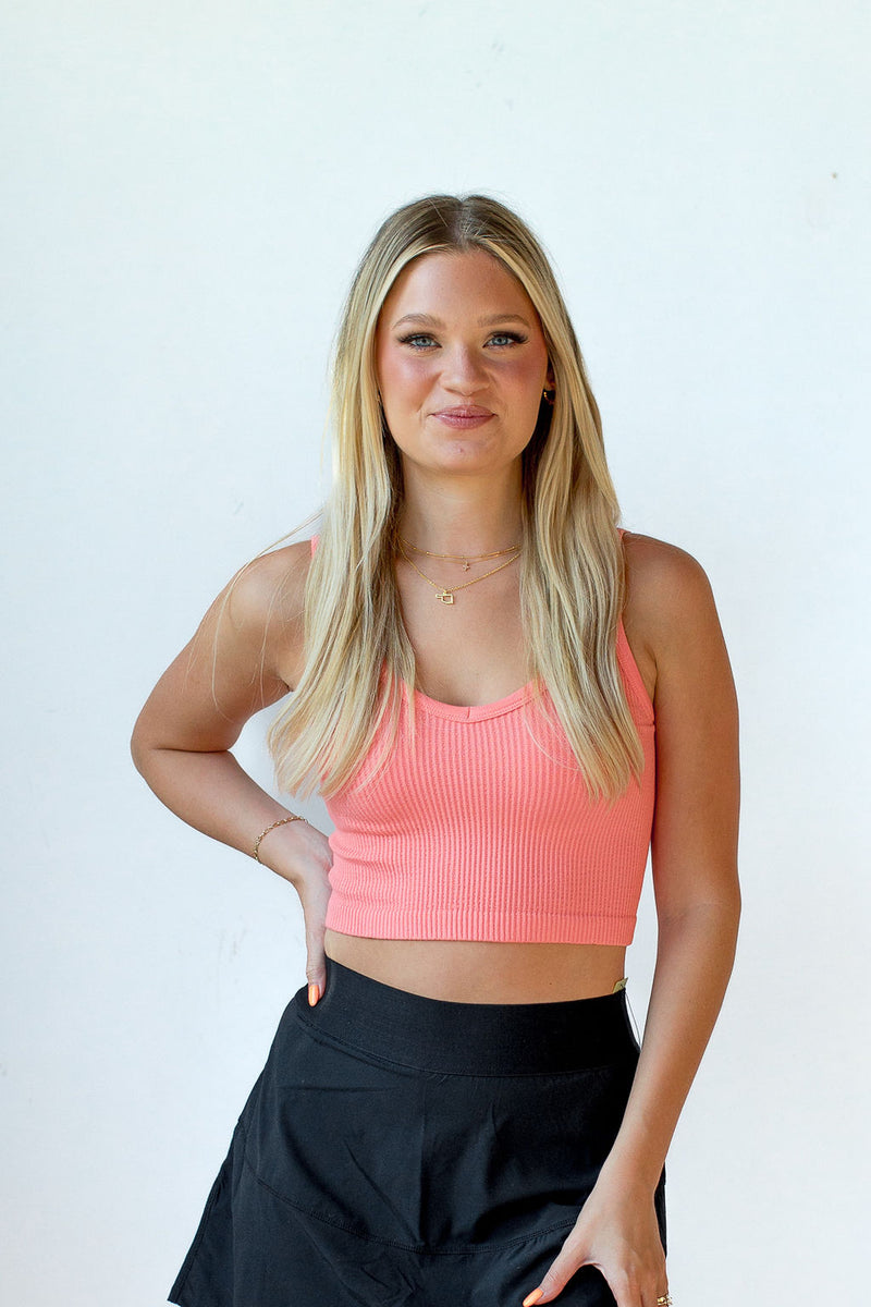 mode, lorelei ribbed crop tank