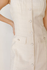 quincy button down mini dress