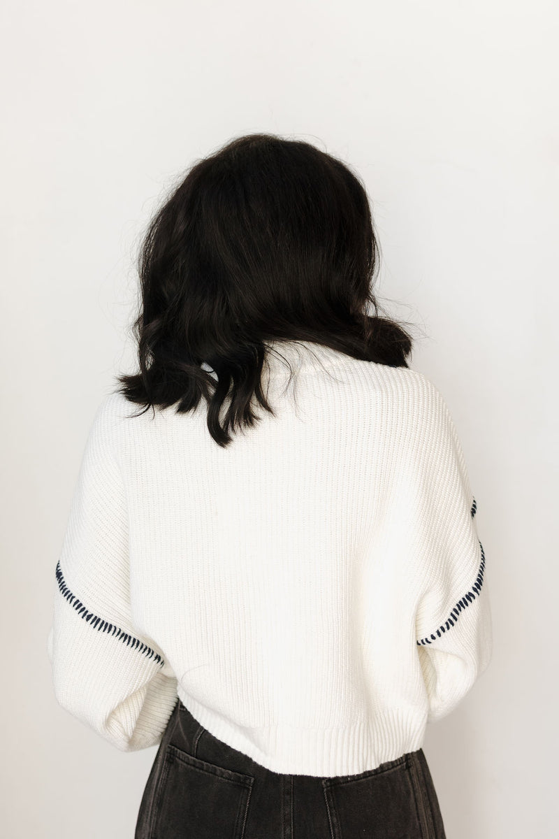 gretchen quarter-zip sweater