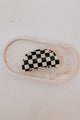 black checkered