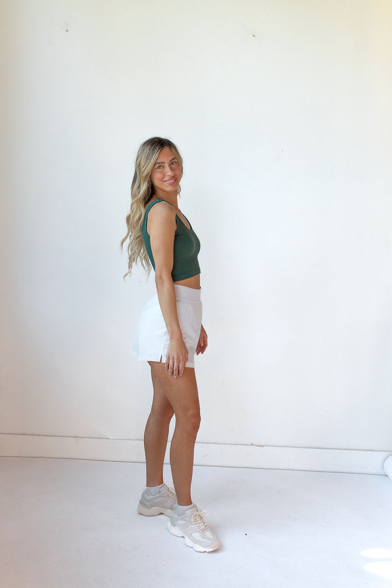 mode, lorelei ribbed crop tank