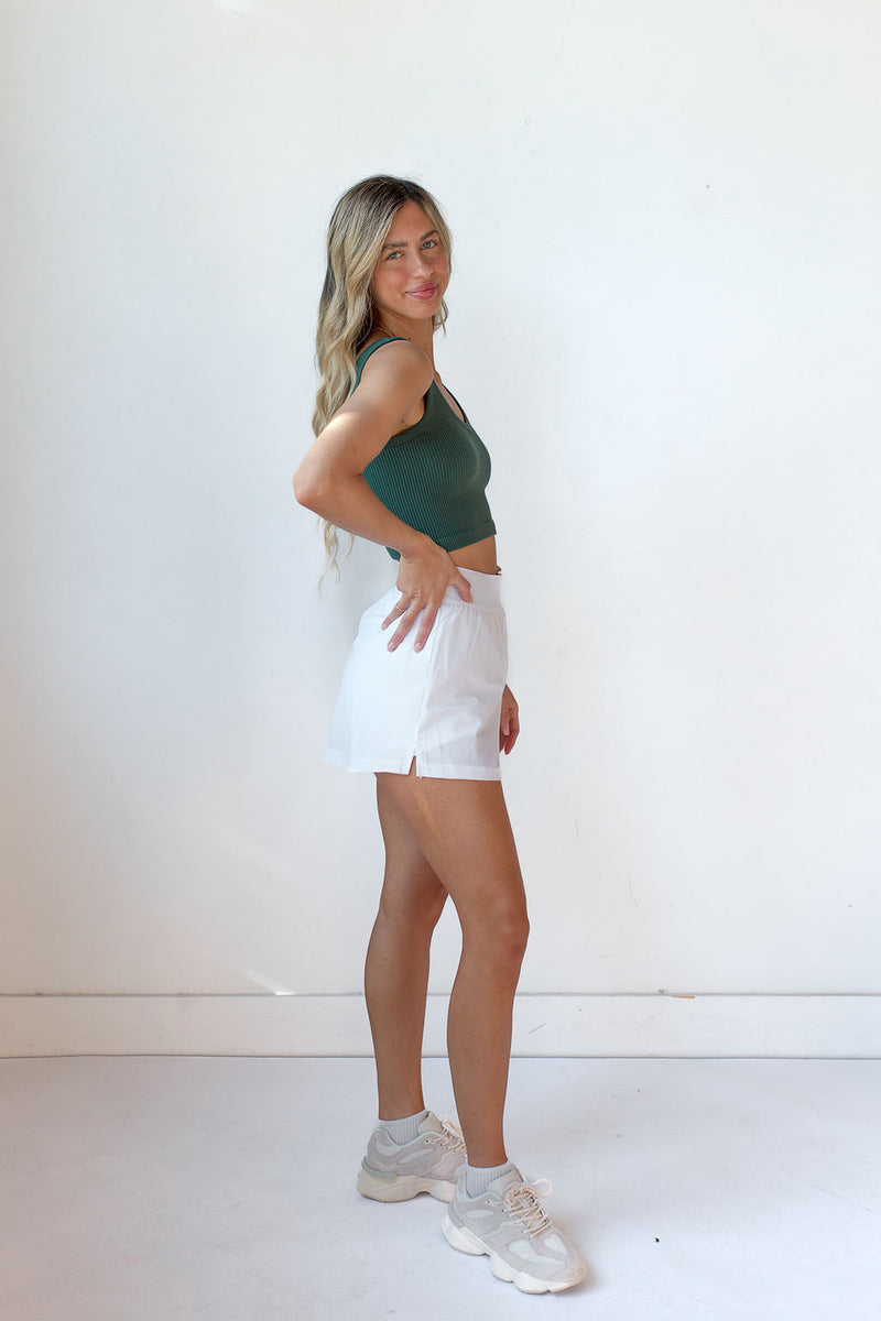 mode, lorelei ribbed crop tank