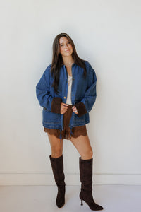 charlie contrast denim jacket