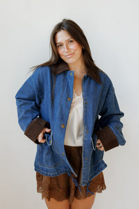 charlie contrast denim jacket