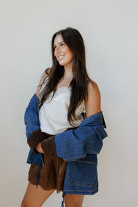 charlie contrast denim jacket