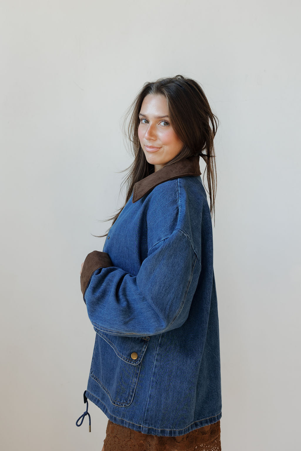 charlie contrast denim jacket