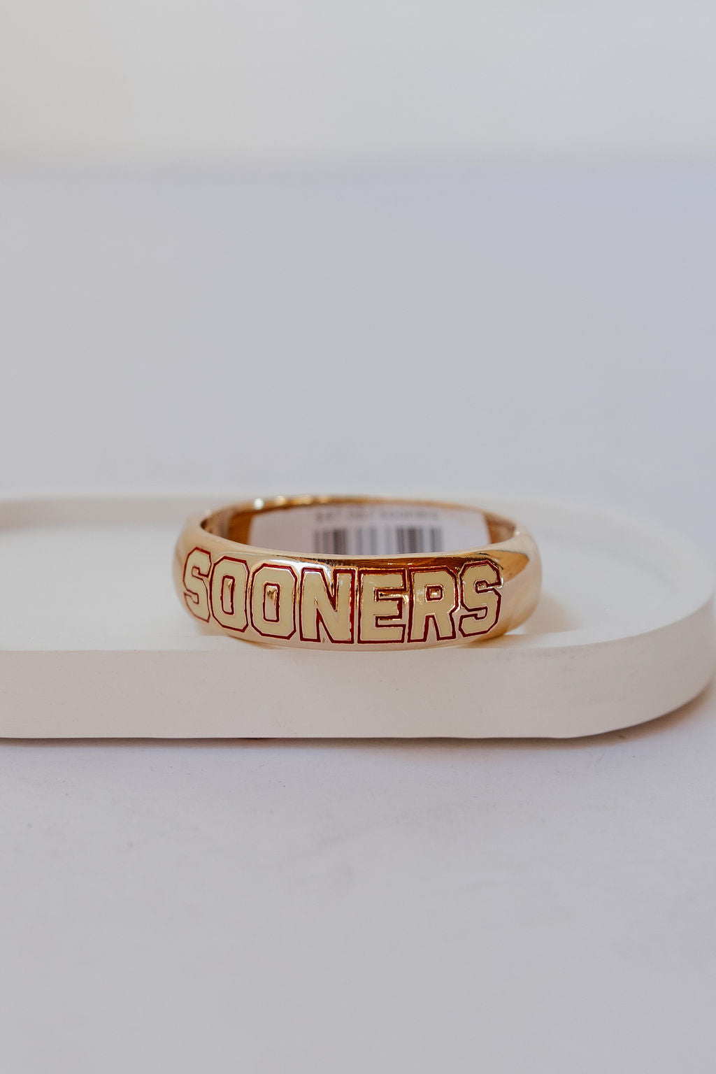 oklahoma gold bangle bracelet