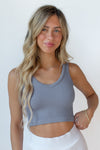 mode, lorelei ribbed crop tank