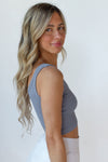 mode, lorelei ribbed crop tank