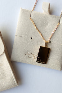 mode, he is in the waiting necklace