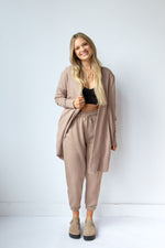 mode, longline hoodie cardigan
