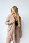 mode, longline hoodie cardigan