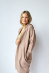 mode, longline hoodie cardigan