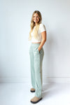 mode, wide leg sweat pants