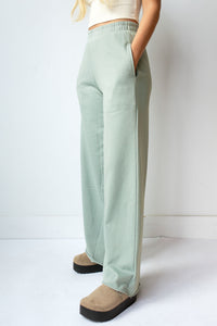 mode, wide leg sweat pants