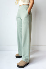 mode, wide leg sweat pants