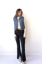 mode, tessa crop puffer
