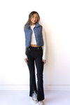 mode, brushed ribbed flare leggings