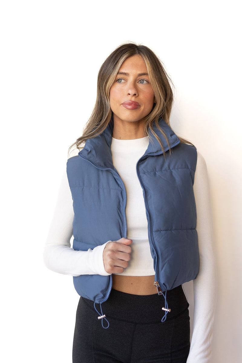 mode, tessa crop puffer