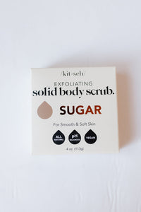sugar exfoliating body scrub