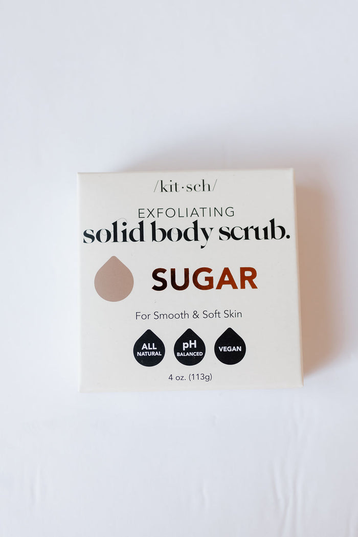sugar exfoliating body scrub