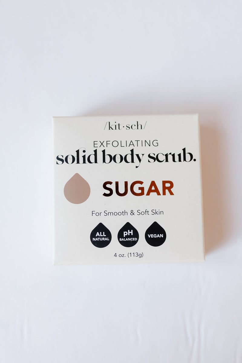 sugar exfoliating body scrub