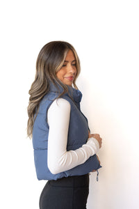 mode, tessa crop puffer